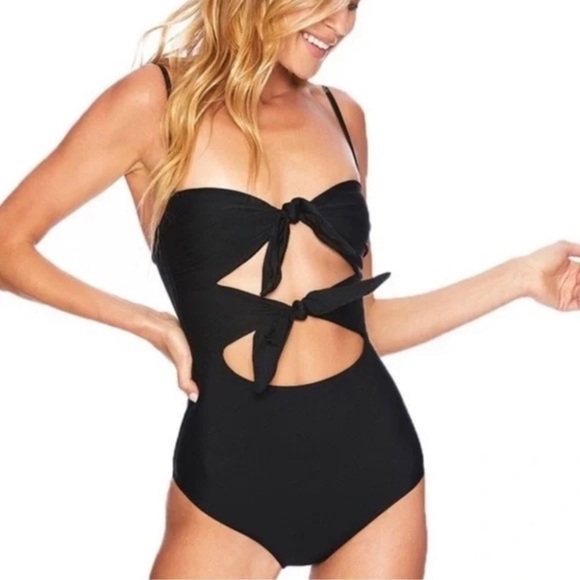 NEW Beach Riot Mia Black Double Knot One Piece Swimsuit XS - Picture 9 of 11